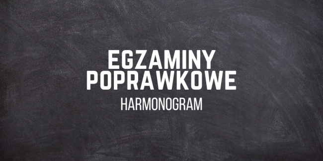 EGZAMINY POPRAWKOWE